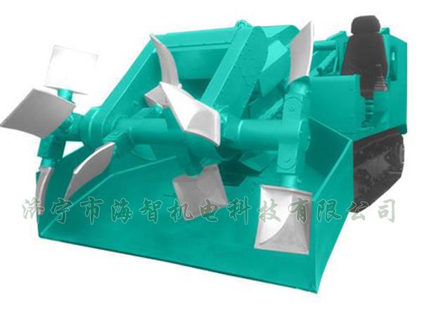 為了提高裝載效率，在取料方面通過(guò)滾耙式旋轉(zhuǎn)連續(xù)取料的方式