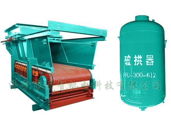 防止在給料機(jī)距離倉口較高的時(shí)候，連接段內(nèi)的物料壓實(shí)粘結(jié)成拱或粘壁